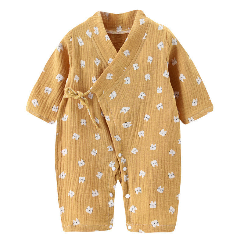 Barboteuse Kimono Bébé en Gaze de Coton