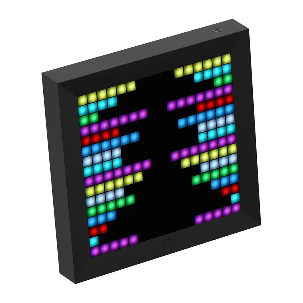 Digital Photo Frame Alarm Clock with Pixel Art