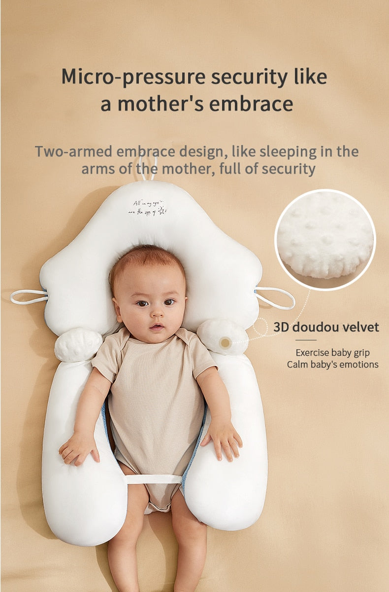 Cuscino Ergonomico per Neonati in Cotone Biologico PureRest™