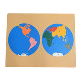 Carte du Monde Montessori