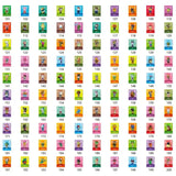 Collection de 200 cartes nfc animal crossing colorées avec des designs uniques pour cartes nfc collection