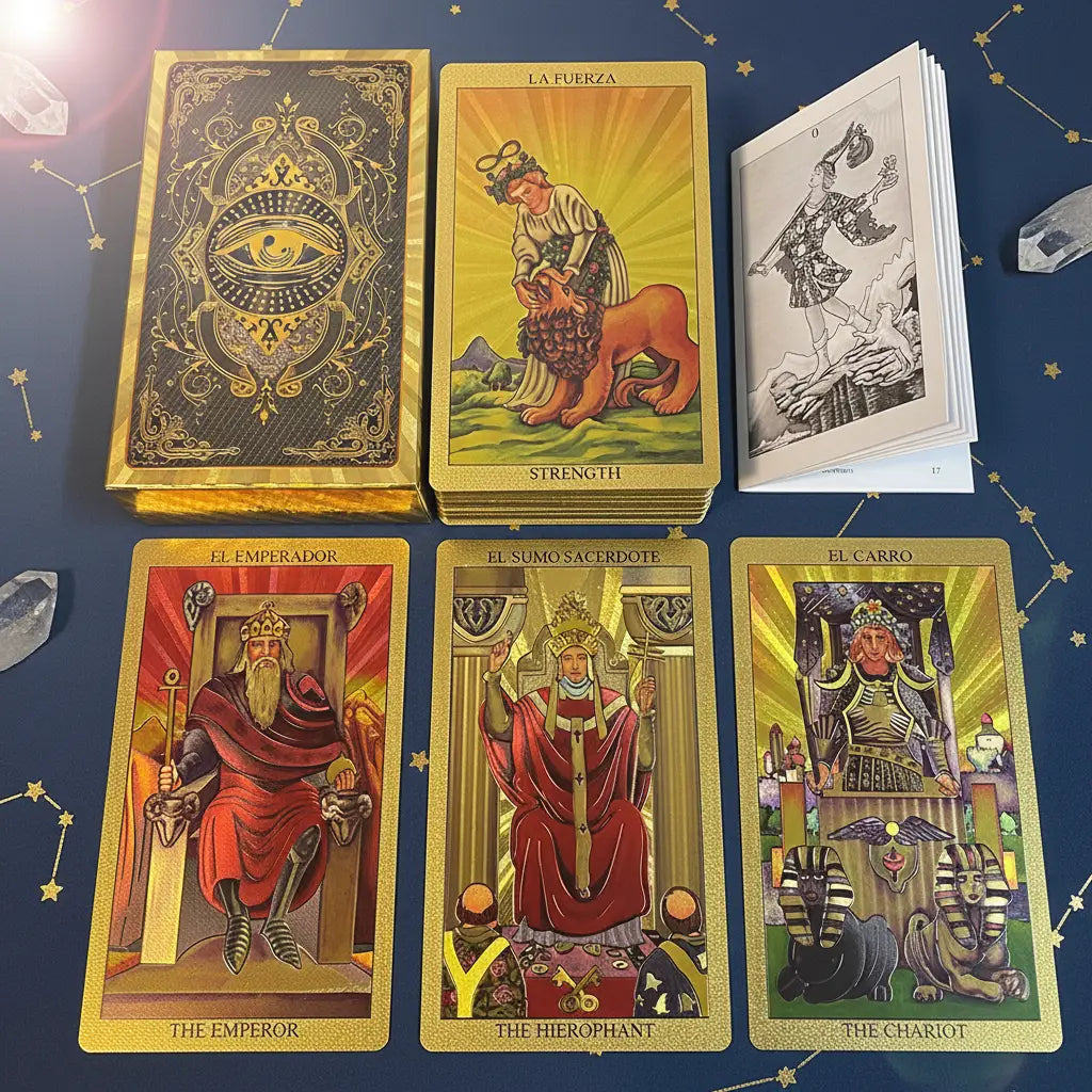 Cartes Oracle Feuilles d'or Version Anglaise