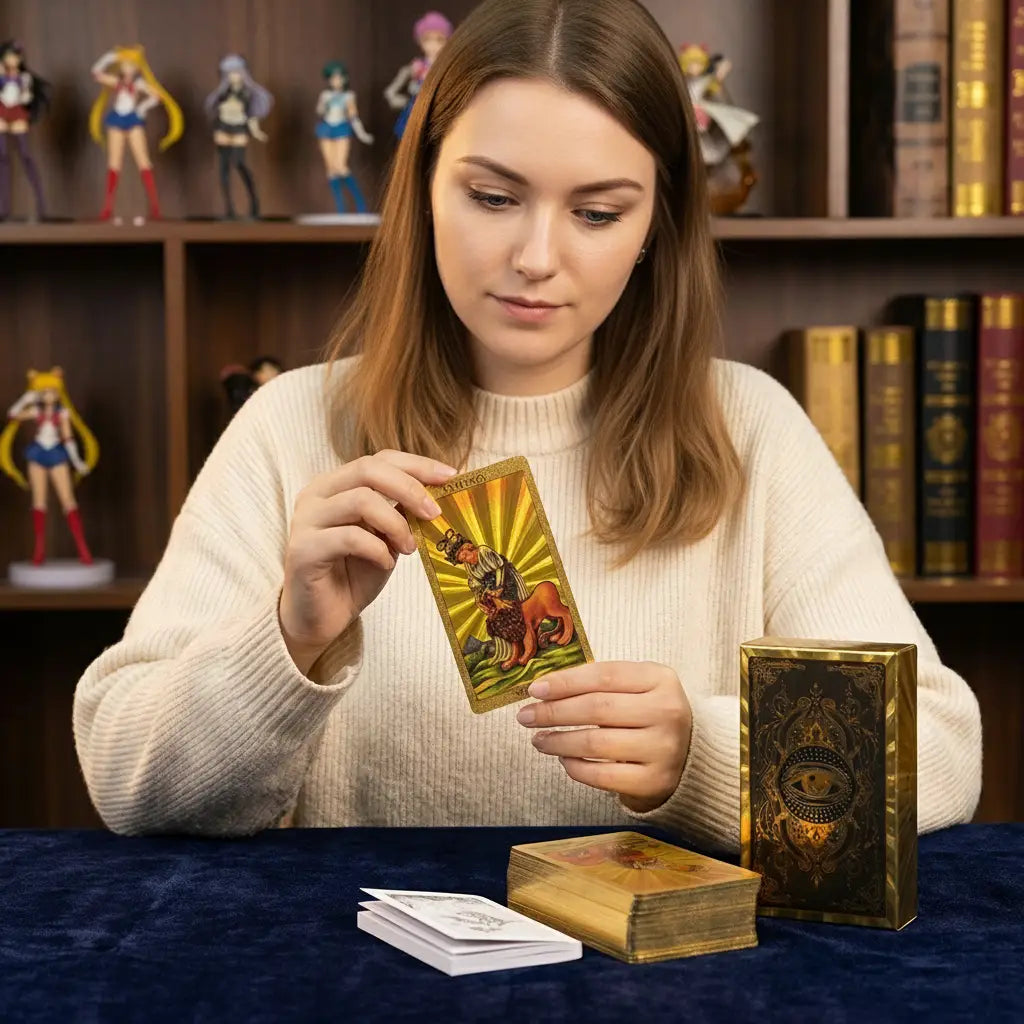 Cartes Oracle Feuilles d'or Version Anglaise