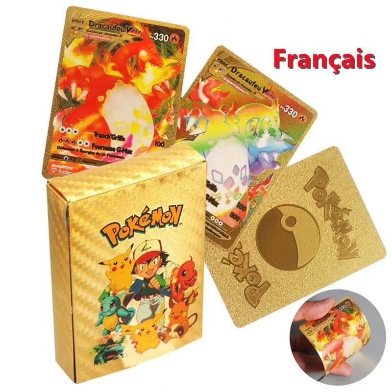 Pokémon French Metal Gold Silver Vmax Cards