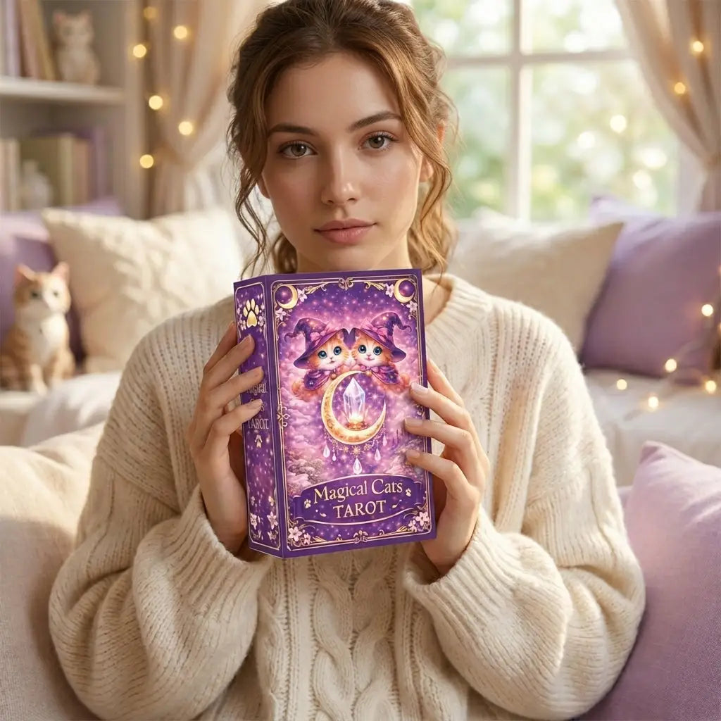 Tarot Cards Beginner English Magical Cats