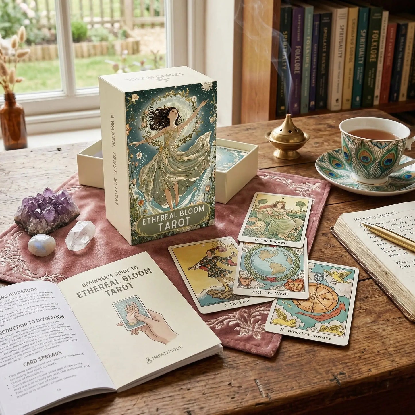 Ethereal English Oracle Tarot Cards
