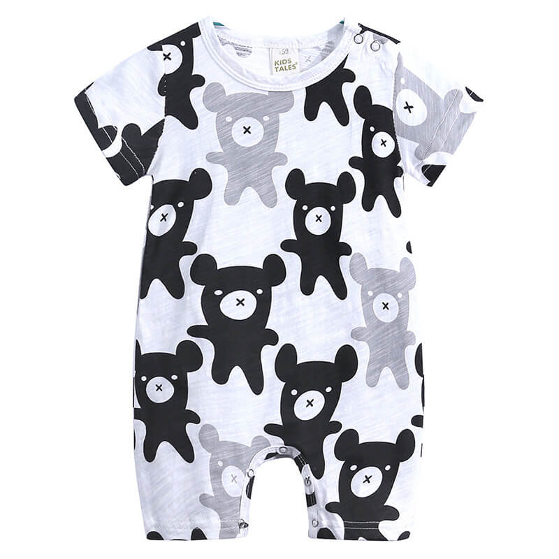 Combinaison Playful Doodle en coton (manches courtes)
