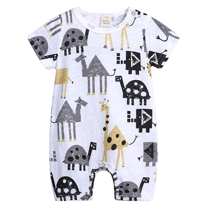 Combinaison Playful Doodle en coton (manches courtes)