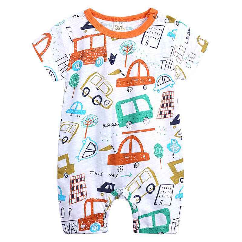 Combinaison Playful Doodle en coton (manches courtes)