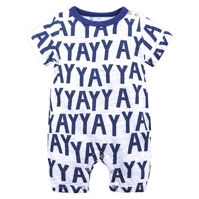 Combinaison Playful Doodle en coton (manches courtes)