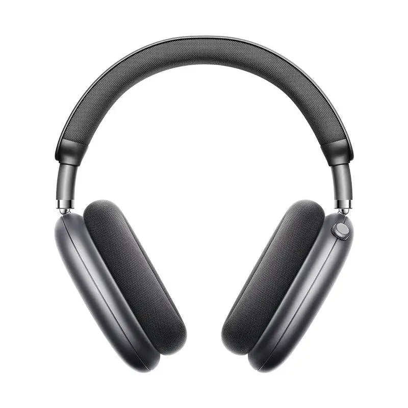 Casque audio bluetooth noir avec design mat et coussinets en tissu pour profitez d’une écoute prolongée 3D spatial