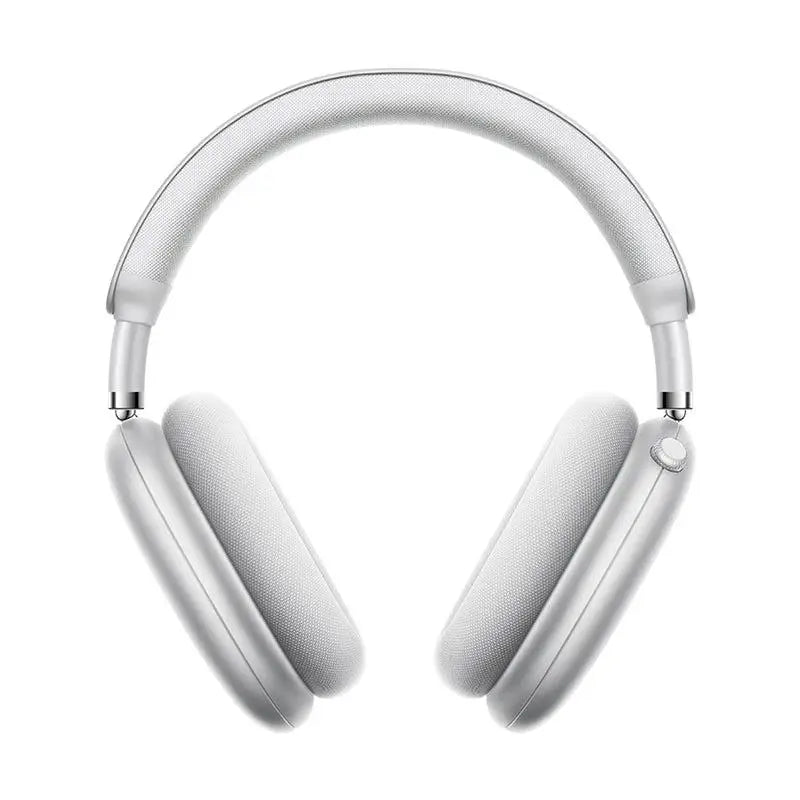 Casque audio bluetooth blanc avec écouteurs en tissu doux pour profitez d’une écoute prolongée en 3d spatial