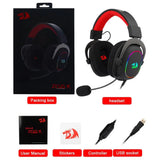 RGB Gaming Headset with USB Cable