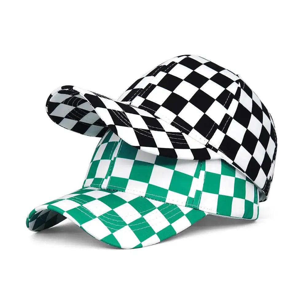 Fashion Checkerboard Baseball Cap