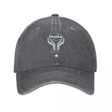 Casquette death stranding gris foncé avec logo brodé mains squelettiques fragility sam porter bridges