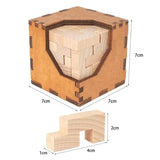 Casse-tête Cube 3D en bois – Fermeture Impossible