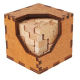 Casse-tête Cube 3D en bois – Fermeture Impossible