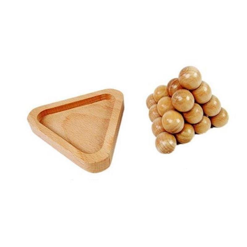 Casse-tête en Bois Pyramide de Boules