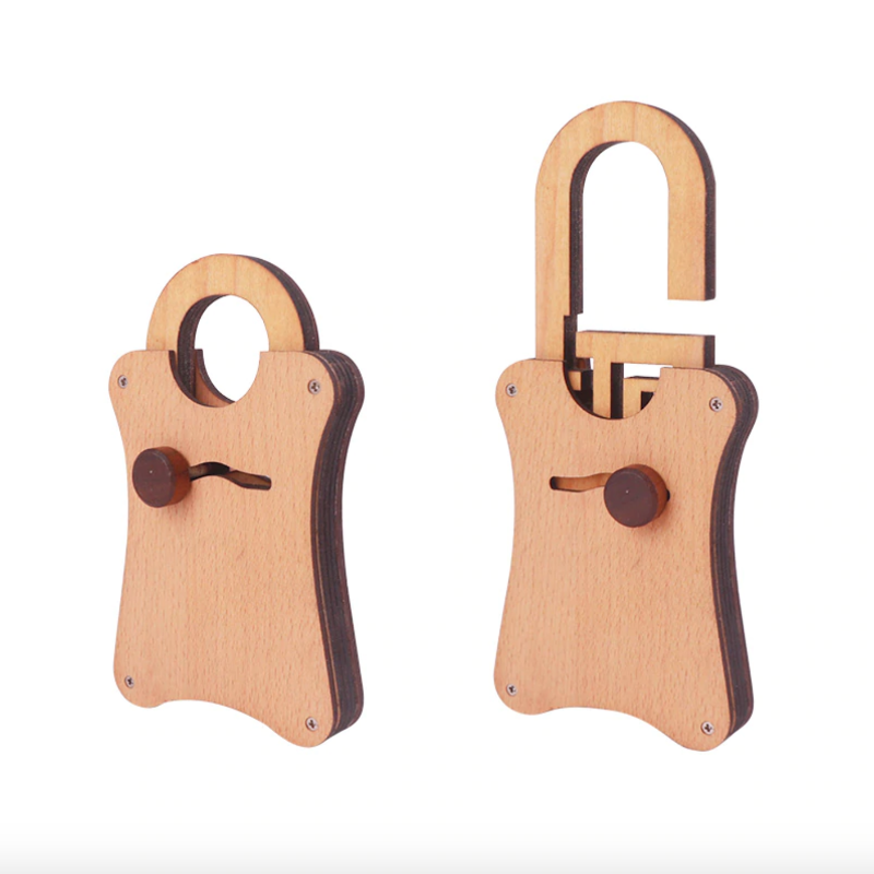 Casse-tête en Bois Cadenas en Bois