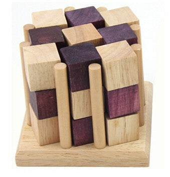 Casse-tête en Bois Cubes Enserrés