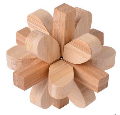 Casse-tête en Bois Fleur