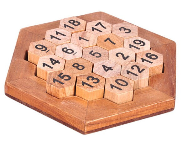 Casse-tête en Bois Hexagone Magique
