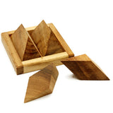 Rompicapo in Legno Piramide Cinese