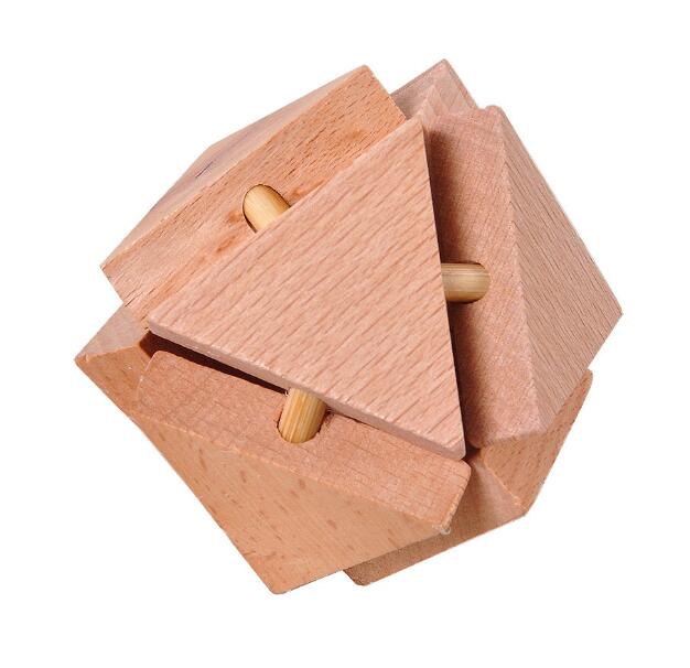 Casse-tête en Bois Triangle de Bois