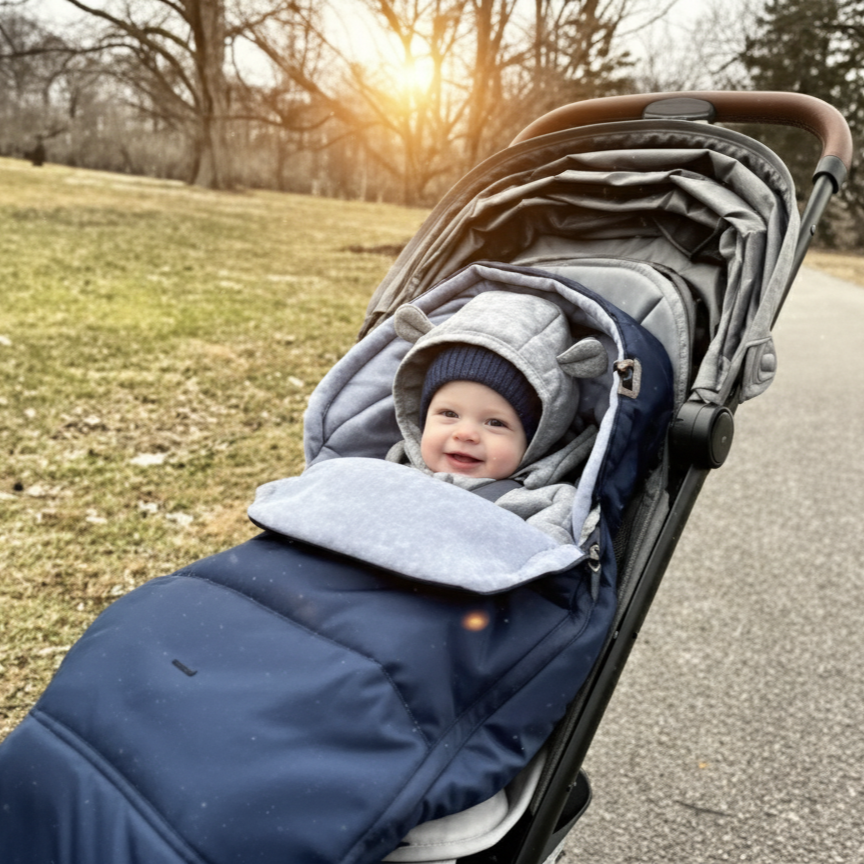 Sacco termico per passeggino impermeabile