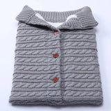 Knitted baby sleeping bag