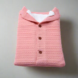 Knitted baby sleeping bag