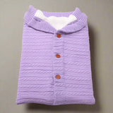 Knitted baby sleeping bag