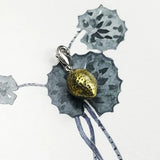 Yellow Lemon Collar Charm Sterling Silver
