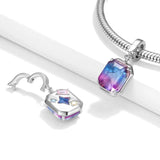 Sterling Silver Diamond Zircon Charm Pendant