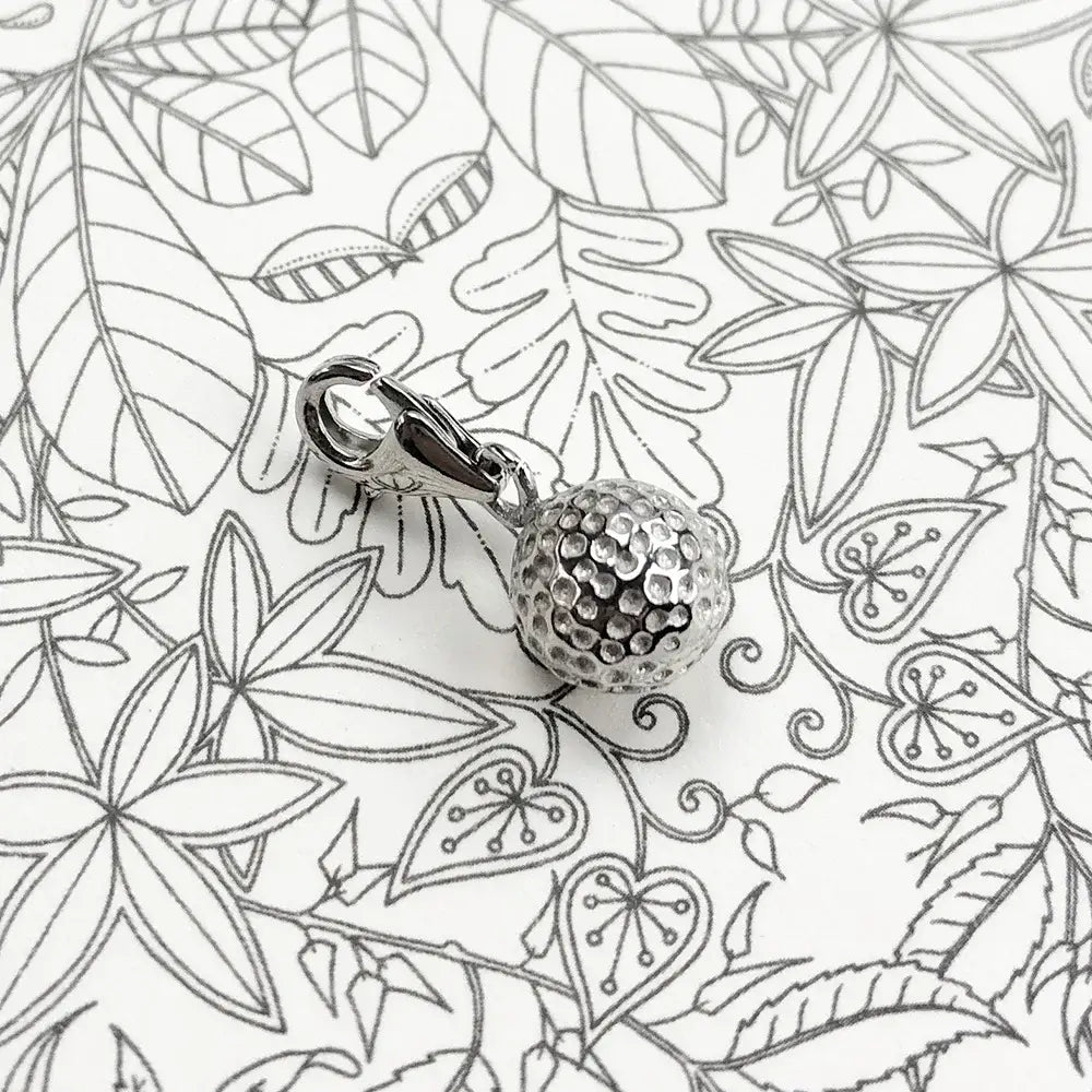 Sterling Silver Golf Ball Charm