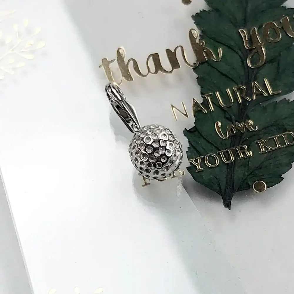 Sterling Silver Golf Ball Charm