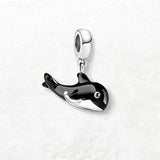 Sterling Silver Orca Pendant Charm
