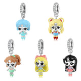 925 Sterling Silver Charms Super Girl Sailor Moon