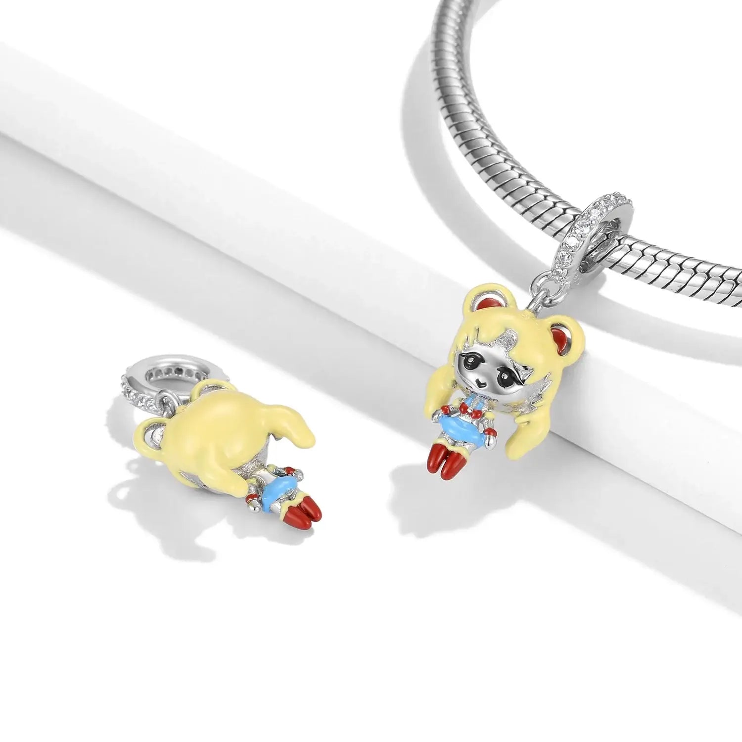 925 Sterling Silver Charms Super Girl Sailor Moon