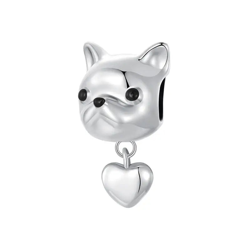 Dog Silver Bracelet Charms