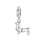 Dog Silver Bracelet Charms