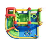 Inflatable castle with paddling pool