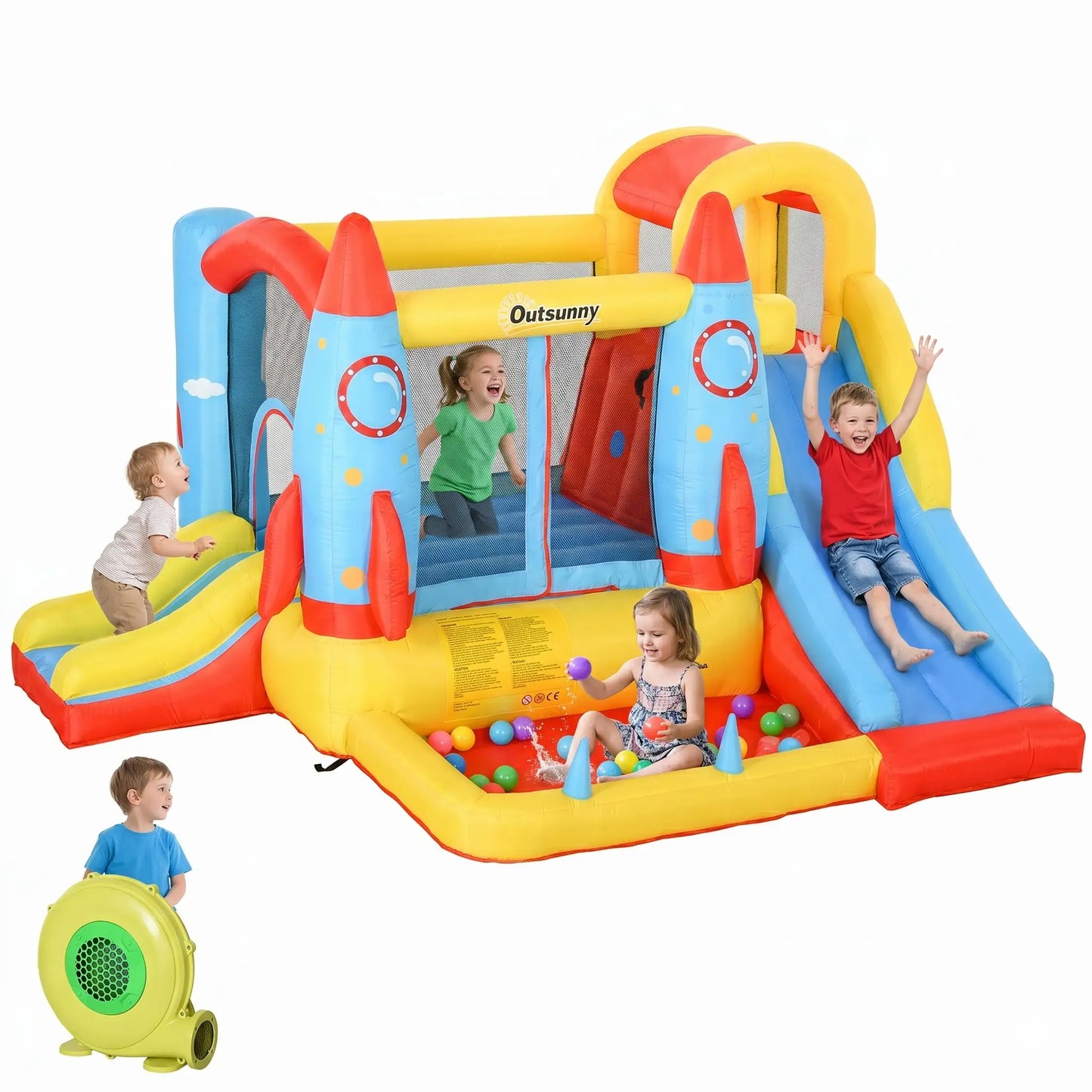 Bouncy castle with blower