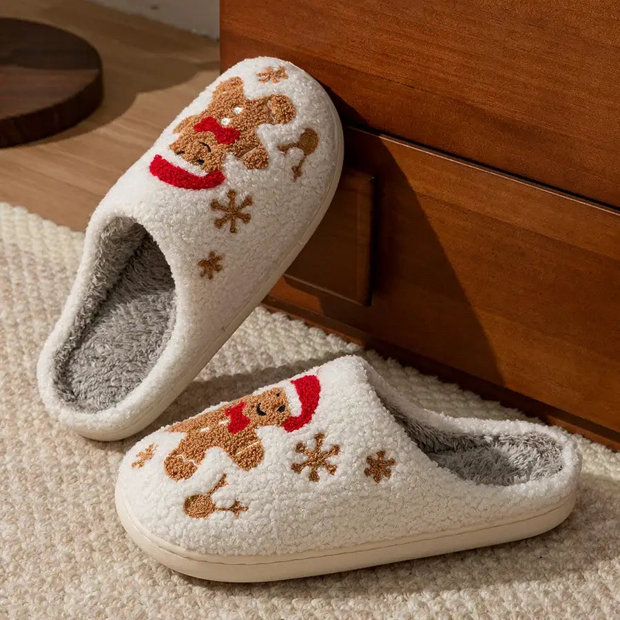 Gingerbread Man Slippers