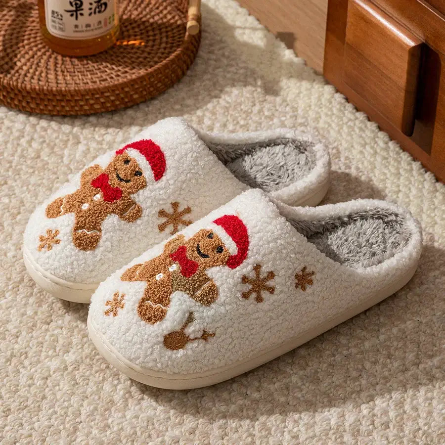 Gingerbread Man Slippers