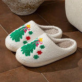 Christmas Tree Winter Slippers