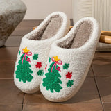 Christmas Tree Winter Slippers