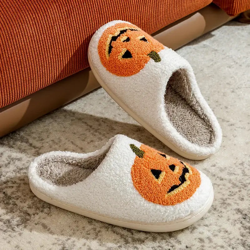 Cute Halloween Pumpkin Slippers