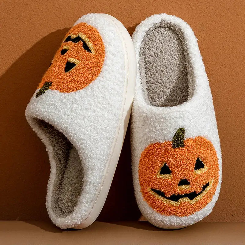 Cute Halloween Pumpkin Slippers