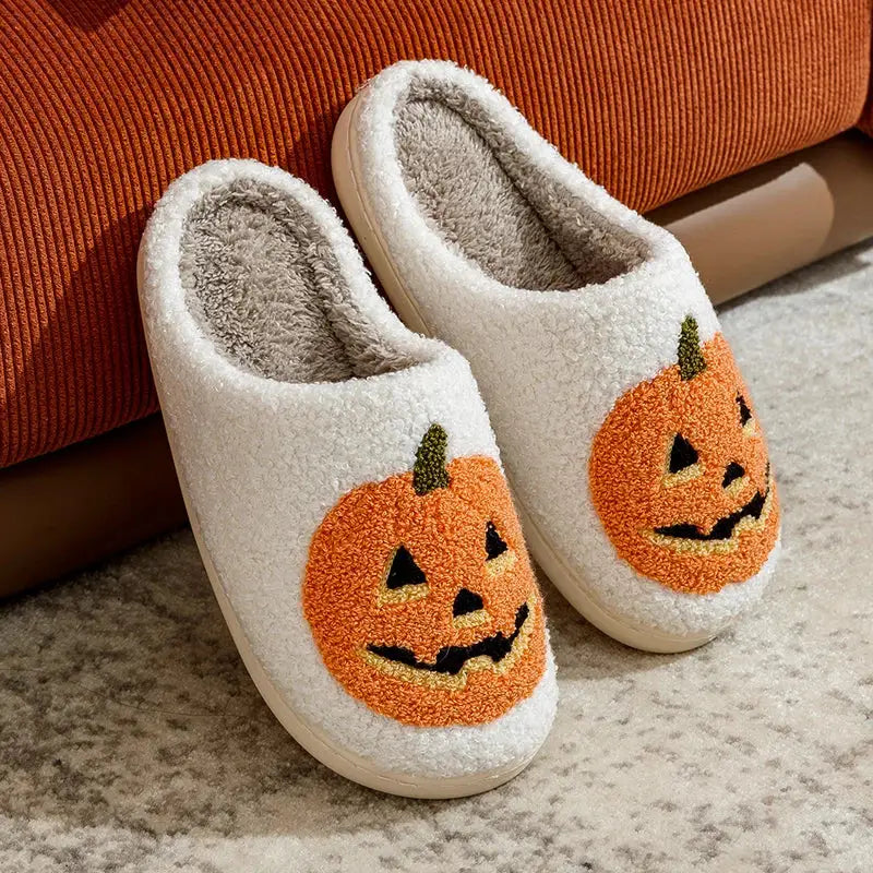 Cute Halloween Pumpkin Slippers